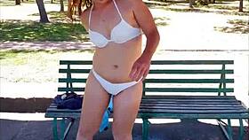 Girl pissing in public everywhere! Insane outdoor brunette compilation!