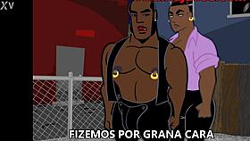 gay cartoon with big ass hero.