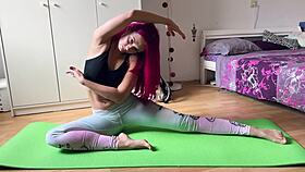 best tease to make you explode strip dance after slow sexy yoga