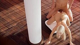 Thin Blonde Beauty Fucked On Pole