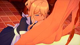 Is Jean ready for a wild threesome with those maids in Genshin Impact?