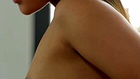 May Thai's Small Tits Rise for Monster Cock Lick and Blowjob in Doggystyle