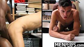 shoplifting suspect follows police demands in garage