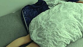 my stepsis bends over for peekaboo fun