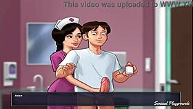 petite nurse surprises with best blowjob in summertime saga