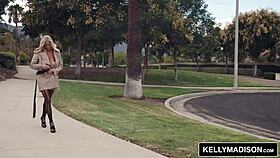 kelly madison flashing huge tits in public spot