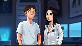 in summertime saga 110, the brunette teacher has some interesting interactions in the game