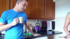 i tricked my sexy step sis with panties to fuck