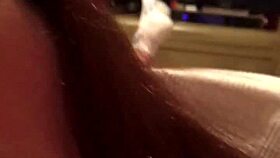 mature white trash sucking small black cock in intense blowjob session