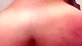 hot bitch with big booty in first person view