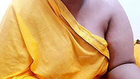 srilankan tamil lady with natural tits
