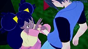 iris and erika intense sex - pokemon hentai