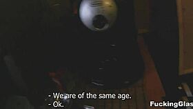 Glasses Coed Quickie Blowjob