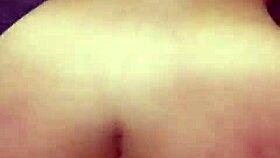 hot bitch with big booty in first person view