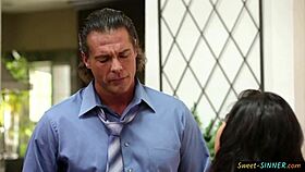 Small-Tittied Teen 18+ Surrenders to Stepdad in Intense Glamour Scene.