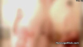 big tit masseuse experiments with fresh oral tricks in shower.