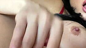 uhh, girl fingering pussy, gettin' strong orgasm before caught