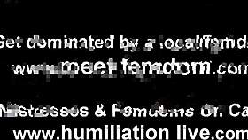 Get on your knees and submit to my femdom bondage now.