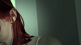 Redheaded Teen Takes Cum Facial