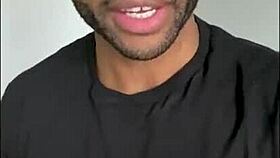 Young ebony newbie tops underwear model