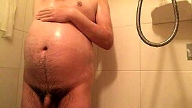 i'm matt maks, showing my solo bathing routine in the bathroom shower