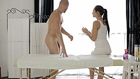 ukrainian anita sparkle revels in oiled fantasy massage with petite 18+ charm
