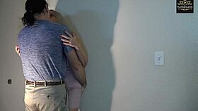 Watch us lick and kiss from ass to feet, muff diving my wife's shaved pussy with big natural tits