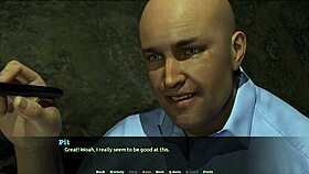 Group blowjob with big tits and shaved pussy