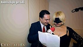 crystaldea meets andrea dipr� for expert testicular milking