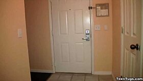 is this teen 18+ slut jerking a big-sized cock?