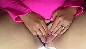 Horny Solo Squirts from Shaved Pussy Close-Up?