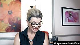 big boobed vicky vette, are you rubbing your muff at the office?