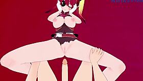 Houshou Marine And Ookami Mio Share Intense Moments In Hololive Vtuber Pov