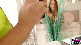 Hey, stepdaughter Liz, wanna play with sexy blonde Ellie today?