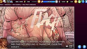 comix harem-hero academy 2 features tits, blowjob, and ass licking action.