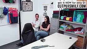 Sheena Ryder, Brunette MILF, Caught Stealing Goods