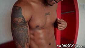 Handsome Black Gay Jacen Zhu Masturbates BBC