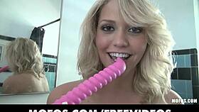 Stunning Sexy Blonde Amateur Masturbates In Bathroom