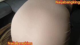 Fat African Babe's First Huge Dick!