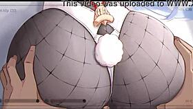 Animated cartoon video featuring big ass and creampie scenes