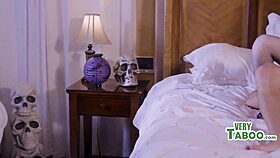 red riding hood stepdaughter rides big bad wolf