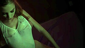 Ava Parker, petite redhead teen, dominates wet tshirt contest