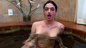 Sexy Trans Chick Nanda Molinari Treats Her Ass to a Big Rubber Cock 😜