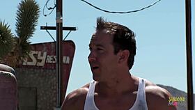 naughty girls talk gas station worker into group sex