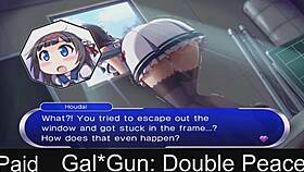 Gal gun double peace episode 4-1 in anime game style
