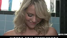 Stunning Sexy Blonde Amateur Masturbates In Bathroom