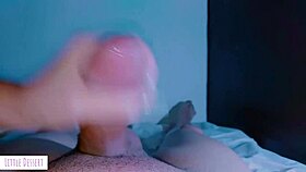 18 Year Old Babe Gives Sloppy Handjob