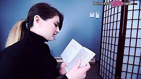 i swallow cum in mouth after clothed blowjob fucking pov stockings ponytail