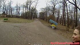 Euro Babe Bent Over And Fucked By Stranger In POV