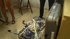 blonde milfs suck that geek's cock